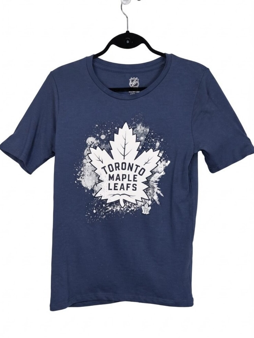NEW Official NHL Toronto Maple Leafs Youth Graphic Tshirt Blue Size Large 14 16